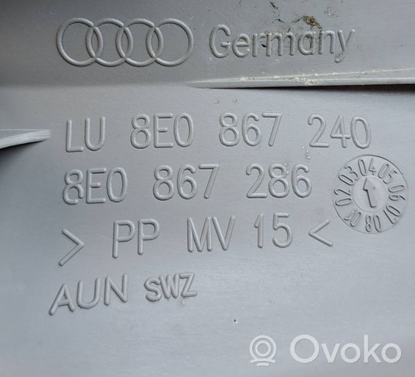 Audi A4 S4 B7 8E 8H (B) statramsčio apdaila (apatinė) 8E0867286