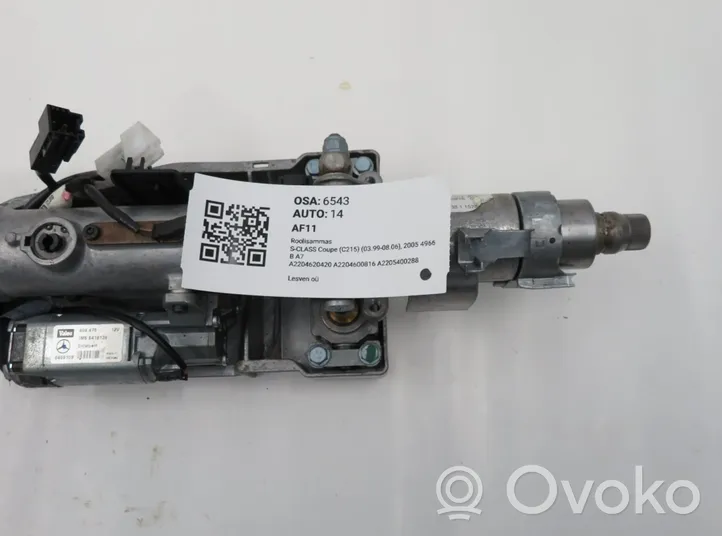 Mercedes-Benz CL C215 Scatola dello sterzo A2204600816