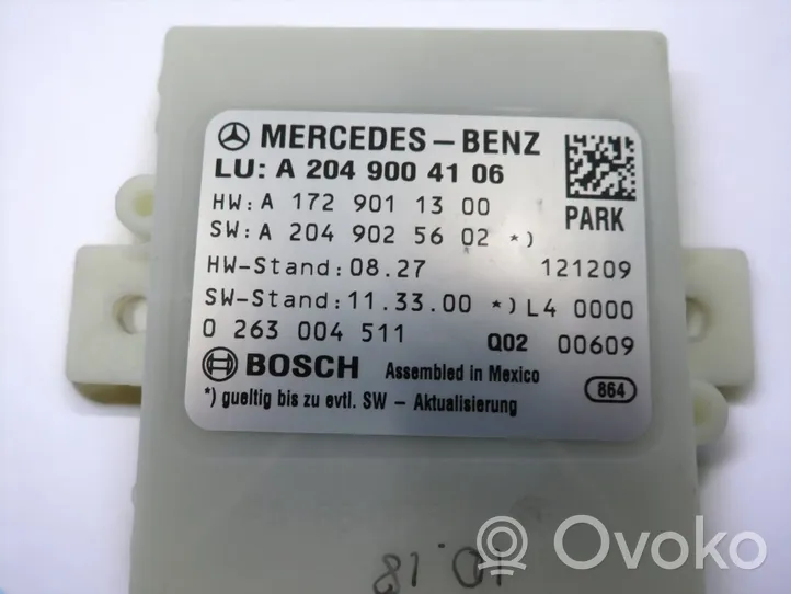 Mercedes-Benz C W204 Centralina/modulo sensori di parcheggio PDC A2049004106