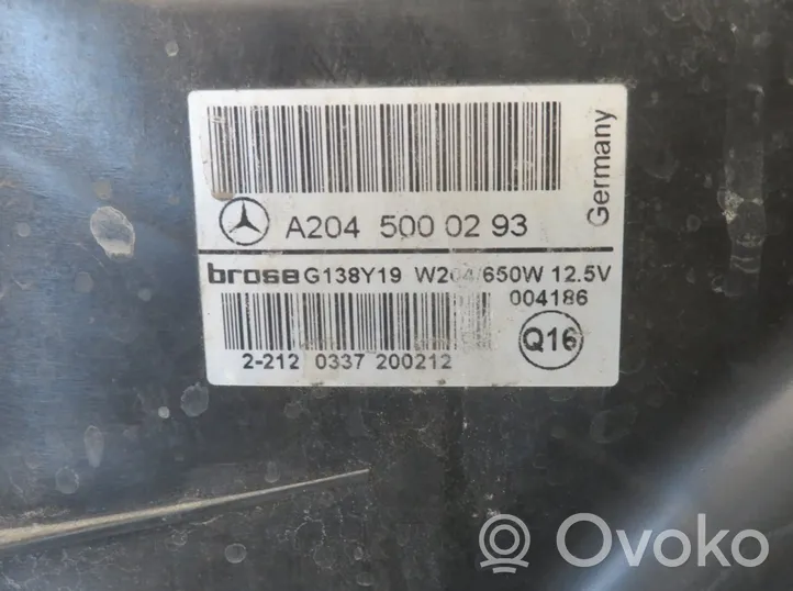 Mercedes-Benz E C207 W207 Elektryczny wentylator chłodnicy A2045000293