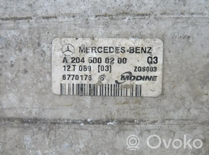 Mercedes-Benz E C207 W207 Refroidisseur intermédiaire A2045000200