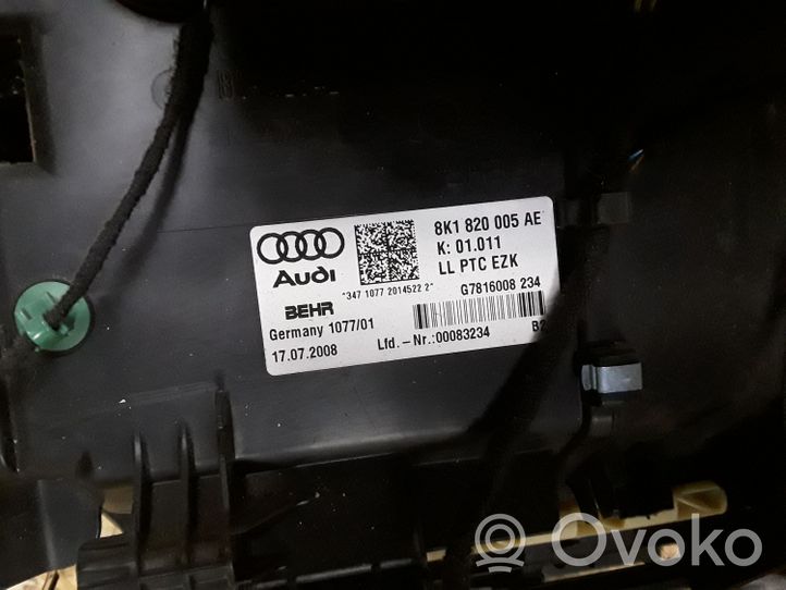 Audi A4 S4 B8 8K Sisälämmityksen ilmastoinnin korin kotelo 