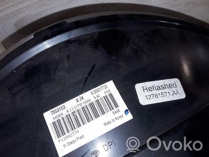 Saab 9-3 Ver2 Tachimetro (quadro strumenti) 7553153