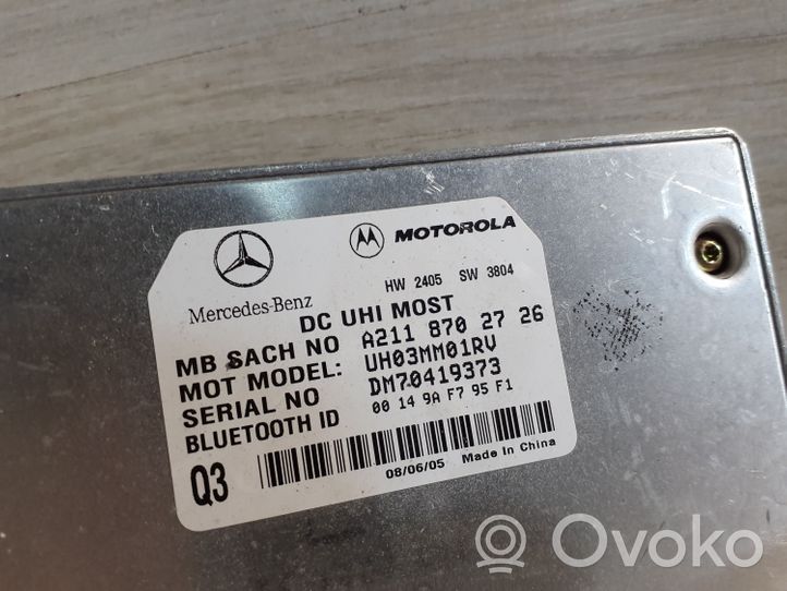 Mercedes-Benz ML W164 Centralina/modulo bluetooth 