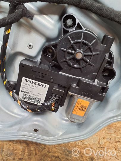 Volvo S40 Regulador de puerta trasera con motor 30739184AC