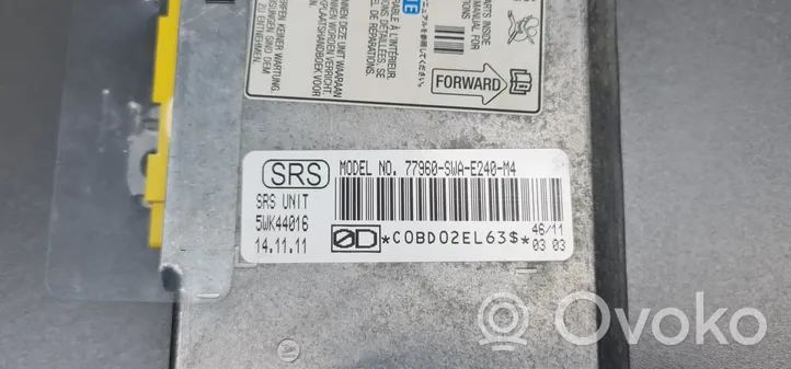 Honda CR-V Module de contrôle airbag 5WK44016