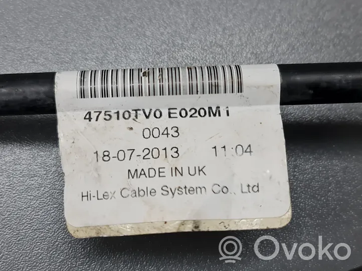 Honda Civic IX Käsijarru seisontajarrun johdotus 47560TV0E020M1