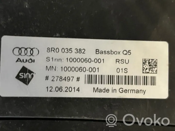 Audi Q5 SQ5 Subwoofer-bassokaiutin 8R0035382