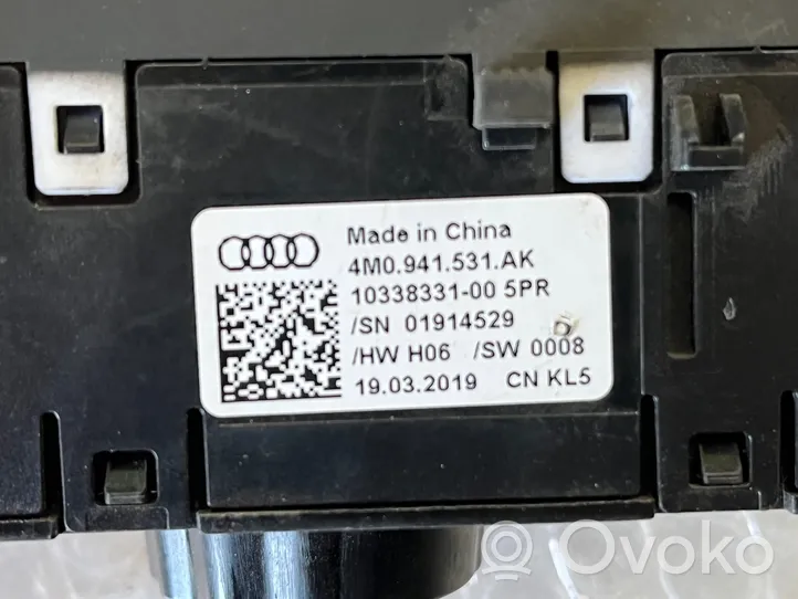 Audi Q7 4M Interrupteur d’éclairage 4M0941531AK