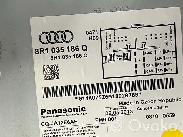 Audi Q5 SQ5 Unità principale autoradio/CD/DVD/GPS 8R1035186Q