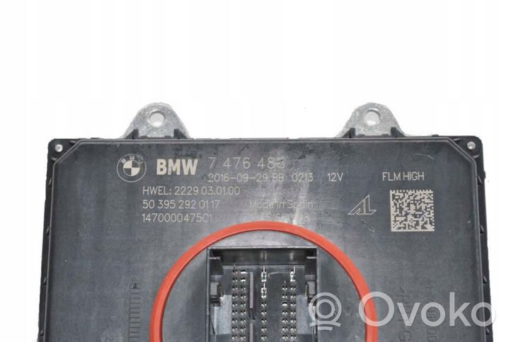 BMW 5 G30 G31 LED-liitäntälaitteen ohjausmoduuli 63117476488