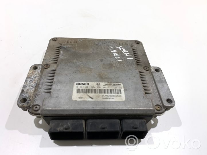 Renault Scenic I Unité de commande, module ECU de moteur 0281001934