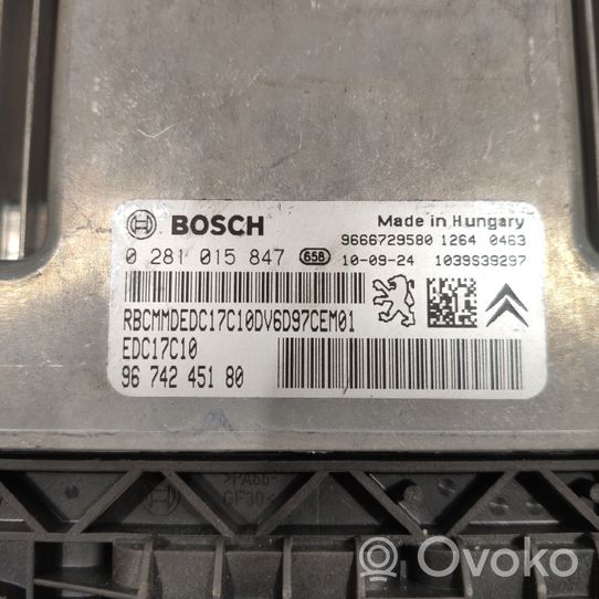 Citroen C3 Picasso Centralina/modulo motore ECU 0281015847