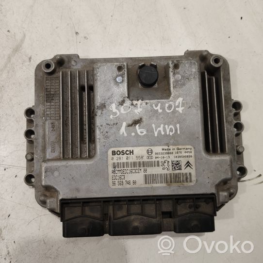 Peugeot 307 Unité de commande, module ECU de moteur 0281011558