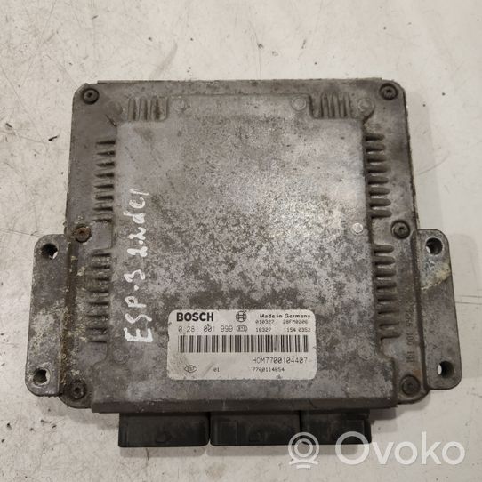 Renault Espace III Centralina/modulo motore ECU 0281001999