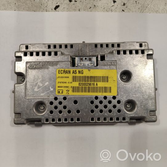 Renault Laguna III Monitori/näyttö/pieni näyttö 8200029616