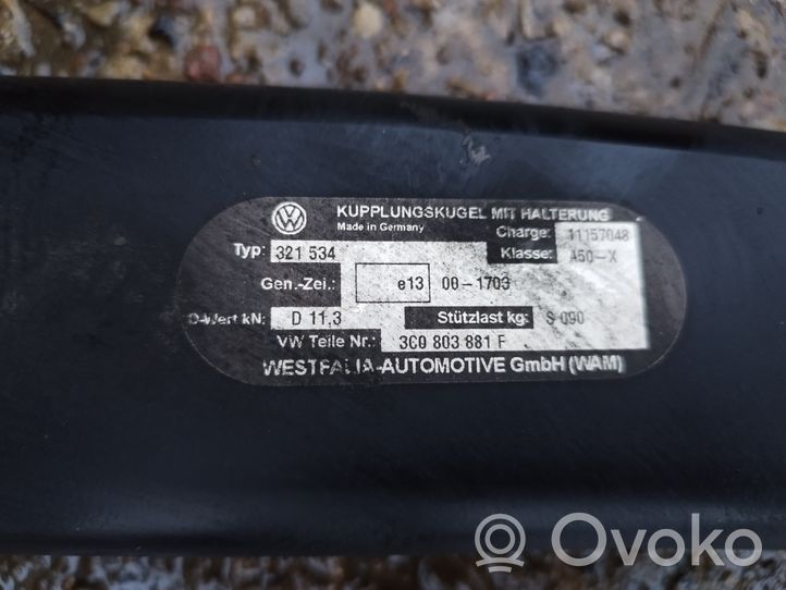 Volkswagen PASSAT B6 Kit de remorquage 3C0803881