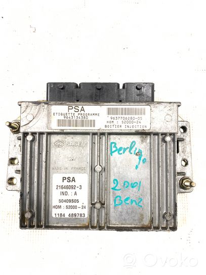 Citroen Berlingo Sterownik / Moduł ECU 9637706280