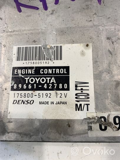 Toyota RAV 4 (XA20) Unidad de control/módulo del motor 8966142780