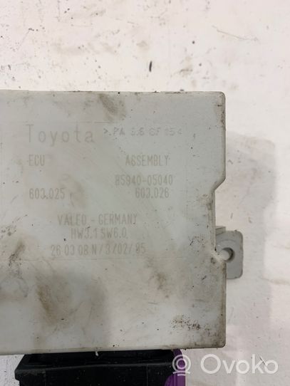 Toyota Avensis T250 Window wiper relay 8594005040