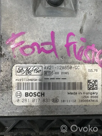 Ford Fiesta Engine control unit/module AV2112A650GC