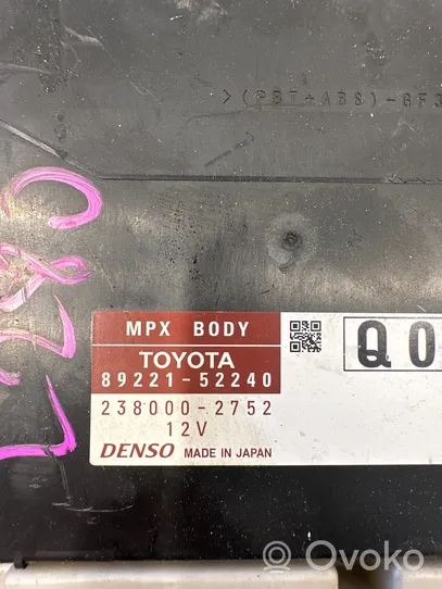 Toyota Verso-S Autres unités de commande / modules 8922152240
