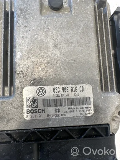 Volkswagen Touran I Variklio valdymo blokas 03G906016CD