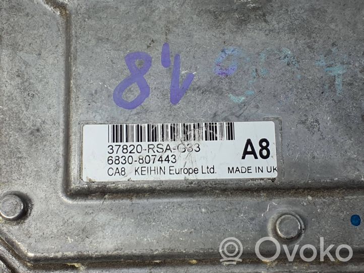 Honda Civic Sterownik / Moduł ECU 37820RSAG33