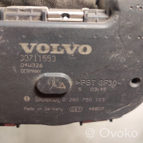 Volvo S80 Zawór przepustnicy 0280750103