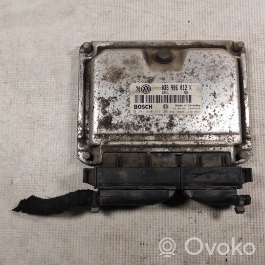 Volkswagen Bora Unité de commande, module ECU de moteur 038906012K