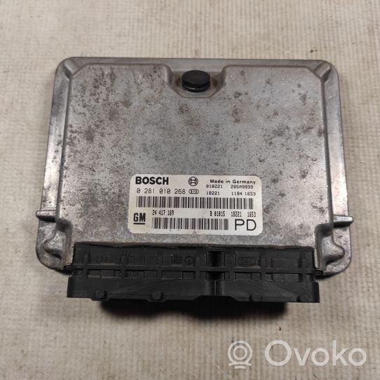 Opel Zafira A Unité de commande, module ECU de moteur 0281010268