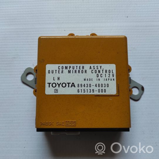 Lexus RX 330 - 350 - 400H Moduł / Sterownik lusterek bocznych 8943048030