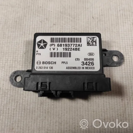 Chrysler Pacifica Pysäköintitutkan (PCD) ohjainlaite/moduuli 68193772AI