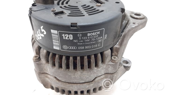 Volkswagen Sharan Alternator 0123510033