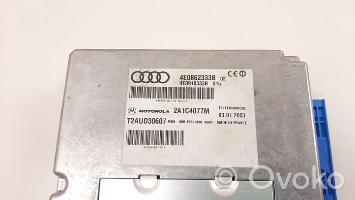 Audi A8 S8 D3 4E Unité de commande, module téléphone 4E0910333B
