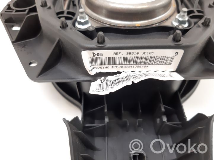 Nissan Qashqai Ohjauspyörän turvatyyny 98510JD16C