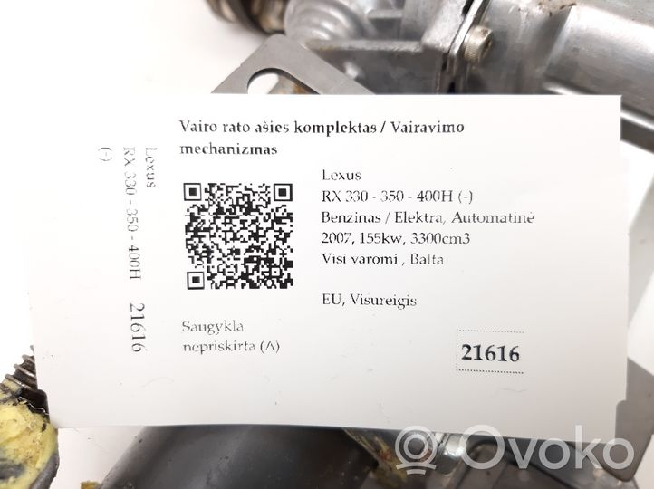 Lexus RX 330 - 350 - 400H Kolumna kierownicza / Komplet 05F212317