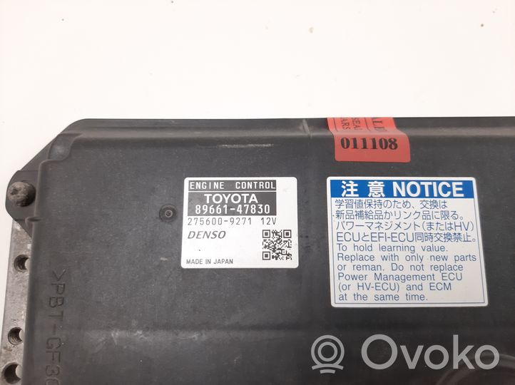 Toyota Prius+ (ZVW40) Moottorin ohjainlaite/moduuli 8966147830