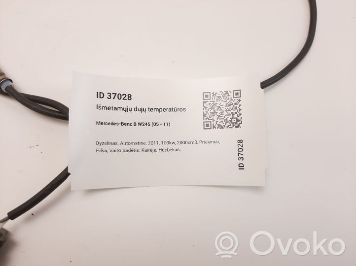 Mercedes-Benz B W245 Sensore di temperatura dei gas di scarico A0071539128