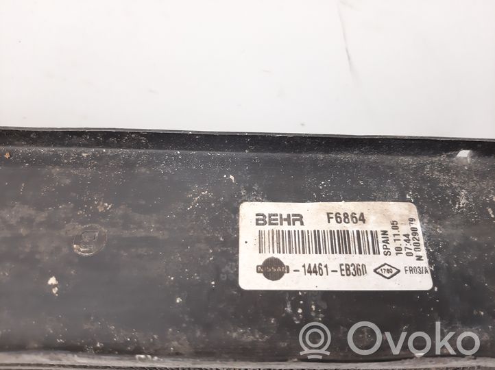 Nissan Navara D40 Chłodnica powietrza doładowującego / Intercooler 14461EB360