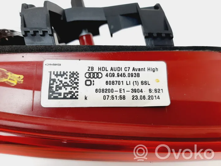 Audi A6 S6 C7 4G Aizmugurējais lukturis pārsegā 4G9945093B