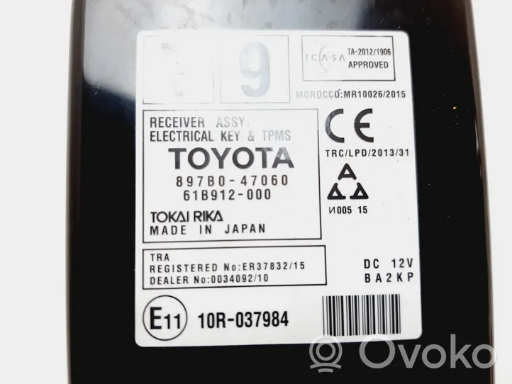 Toyota Prius (XW50) Muut ohjainlaitteet/moduulit 897B047060