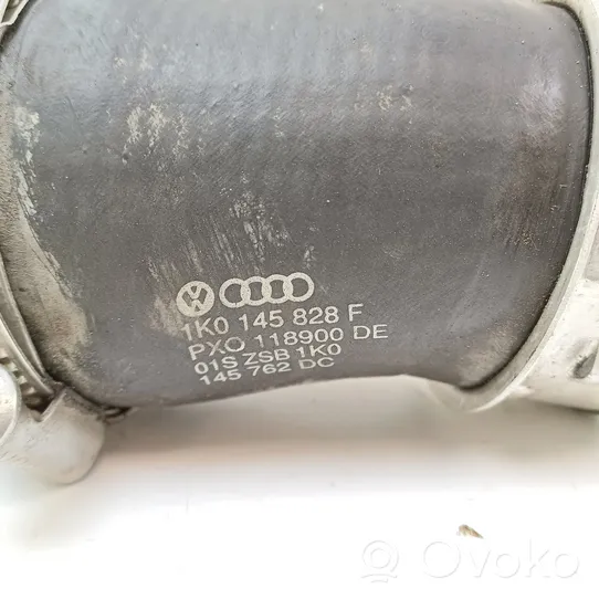 Volkswagen Golf VI Tube d'admission de tuyau de refroidisseur intermédiaire 1K0145828F