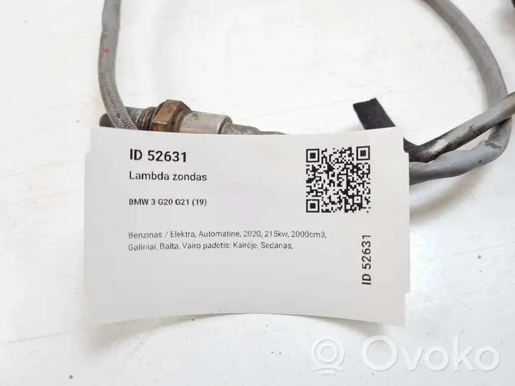 BMW 3 G20 G21 Sonde lambda 8651104