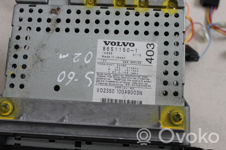 Volvo S60 Unità principale autoradio/CD/DVD/GPS 8651150