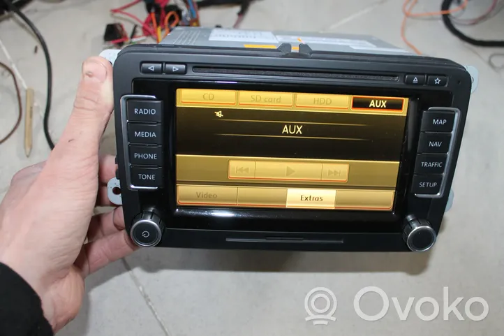 Volkswagen Tiguan Radio/CD/DVD/GPS-pääyksikkö 1T0035680C