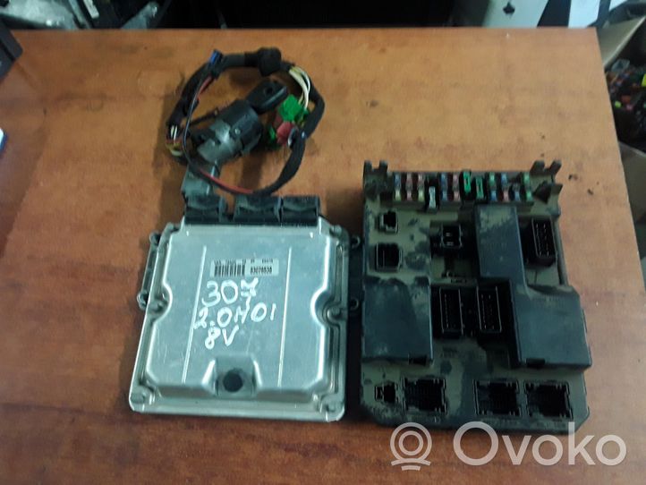 Peugeot 307 Kit calculateur ECU et verrouillage 83076538