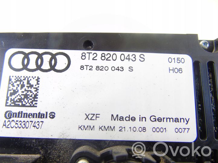 Audi A4 S4 B8 8K Climate control unit 8T2820043S