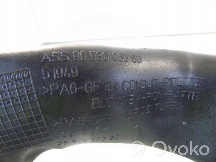 Citroen C6 Tubo di aspirazione dell’aria 9653096580