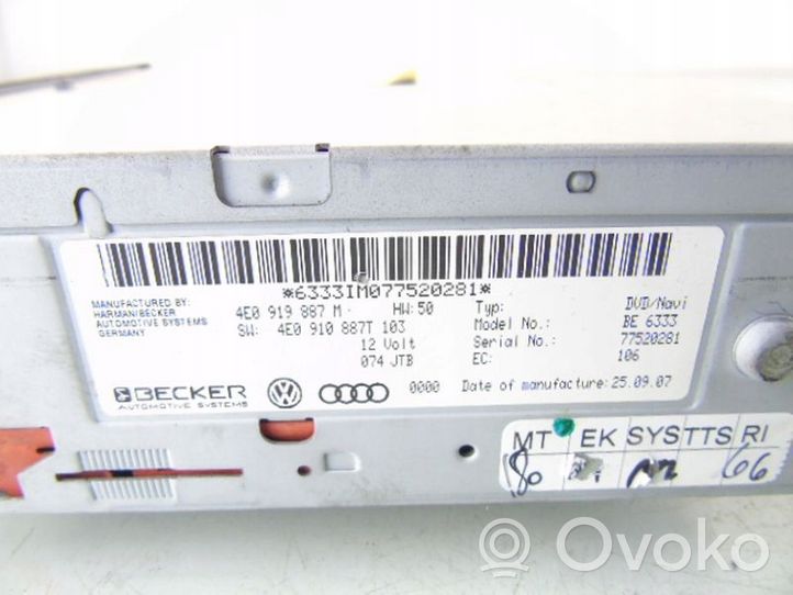 Audi A5 8T 8F Stacja multimedialna GPS / CD / DVD 4E0919887M